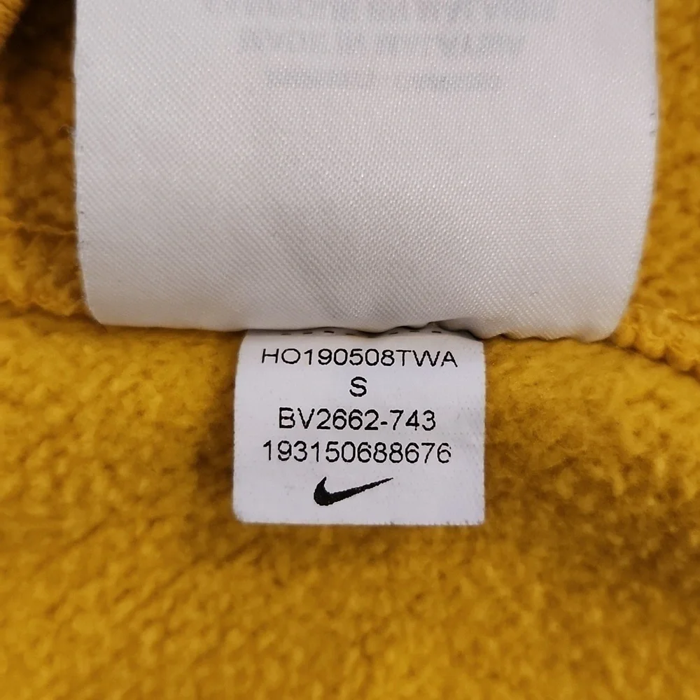 Nike Yellow With White Embroidered Logo Sweatshirt